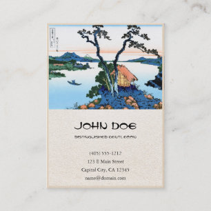 Cool oriental japanese Hokusai Fuji View landscape Business Card