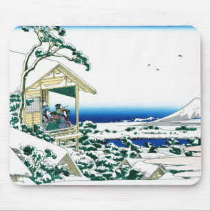 Cool oriental japanese Hokusai Fuji View landscape Mouse Pad