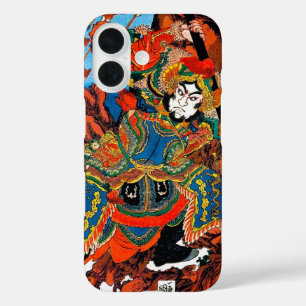 Cool oriental japanese legendary hero Samurai art iPhone 16 Case