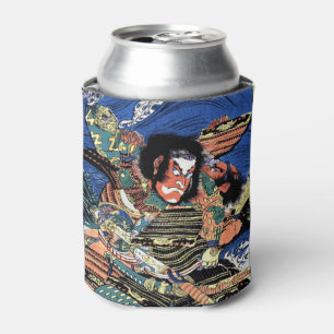 Cool oriental japanese legendary warrior samurai can cooler
