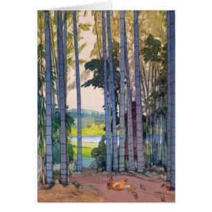 Cool oriental japanse Yoshida Bamboo Forest art