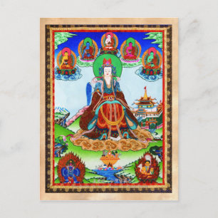 Cool oriental tibetan thangka Golden Mother Postcard