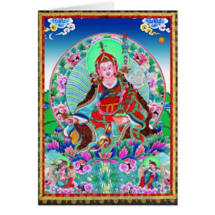 Cool oriental tibetan thangka Padmasambhava