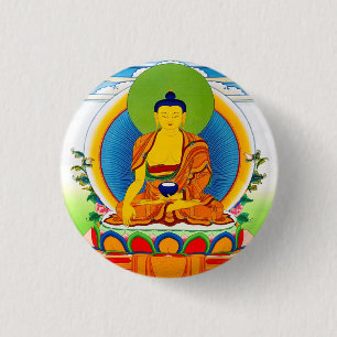 Cool oriental tibetan thangka tattoo Aksobhya 3 Cm Round Badge