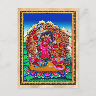 Cool oriental tibetan thangka tattoo Hayagriva Postcard