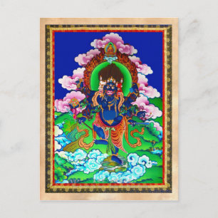 Cool oriental tibetan thangka Ucchusma tattoo Postcard