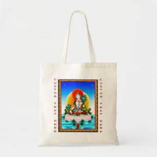 Cool oriental tibetan thangka White Tara tattoo Tote Bag