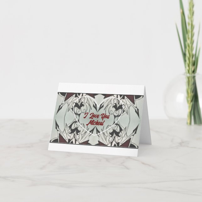 Cool Original Design on Valentine's Card (Front)
