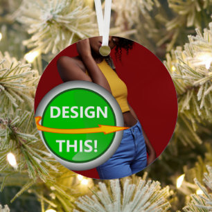 COOL! Ornament - Metal Circle Ornament - Custom