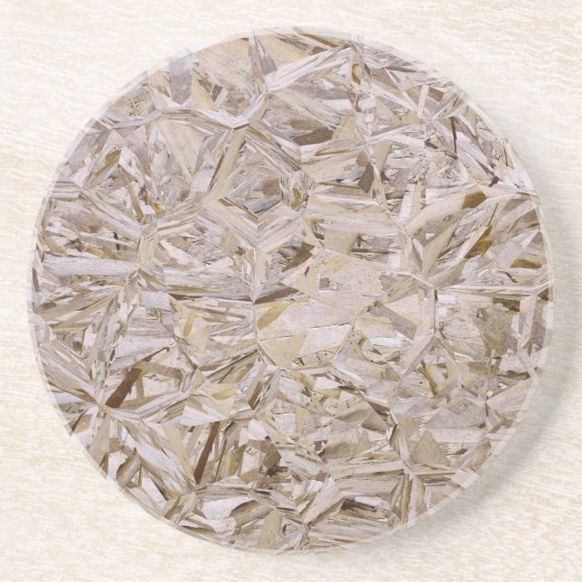 Cool OSB Construction Plywood Texture Print Coaster (Front)