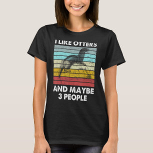 Cool Otter Design For Men Women Kids Vintage Sea O T-Shirt