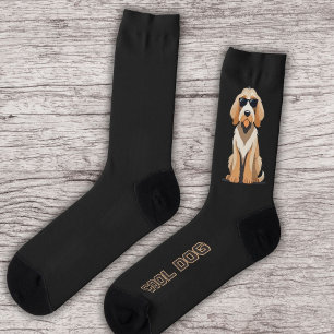 Cool Otterhound with Sunnies Socks