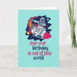 Cool Outer Space Pun Funny Astronaut Birthday Card<br><div class="desc">Funny and cute birthday card for those who love puns and humour. Perfect way to wish your friends and family happy birthday.  Visit our store for more birthday card collection. You'll find something cool,  humourous and sometimes sarcastic birthday cards for your special someone.</div>