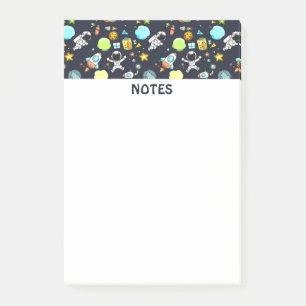 Cool Outer Space Theme - Astronauts & Rocket Ships Post-it Notes