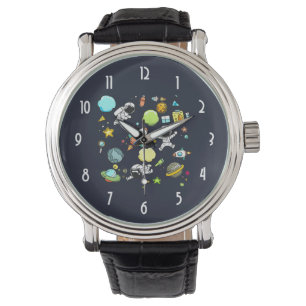 Cool Outer Space Theme - Astronauts & Rocket Ships Watch