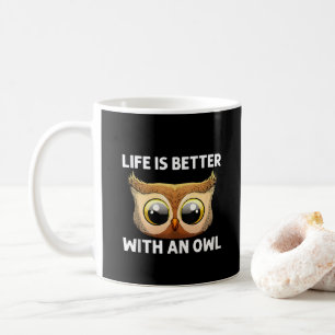 Cool Owl Art For Men Women Nocturnal Bird Animal Coffee Mug