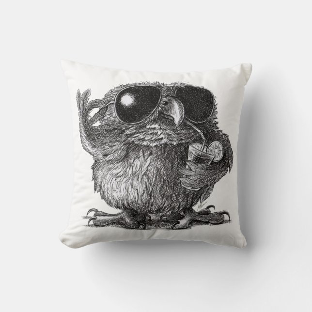 Cool Owl for a Cool Person Cushion (Front)