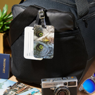Cool Owl Luggage Tag