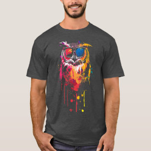 Cool owl wearing glasses T-Shirt