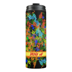 Cool Paint Splotch Fun Artsy Style Design Thermal Tumbler