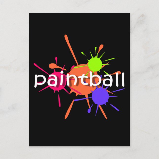 Cool paintball postcard (Front)