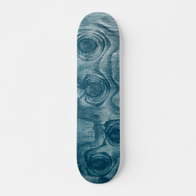 Cool Painted Wood Grain Knot Texture Skateboard (Front)
