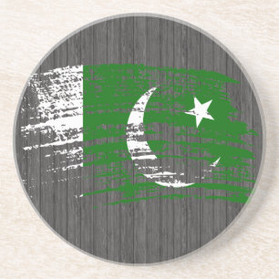 Cool Pakistani flag design Coaster