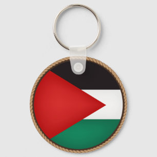 Cool Palestine Flag Seal Key Ring