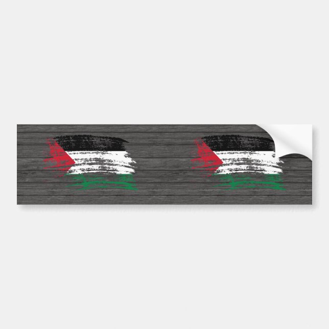 Cool Palestinian flag design Bumper Sticker (Front)