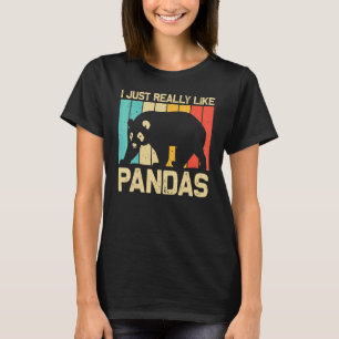 Cool Panda For Men Women Panda Bear Animal Zookee T-Shirt