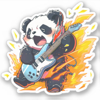 Cool Panda Rockstar