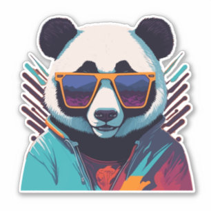 Cool Panda with Retro Vibes