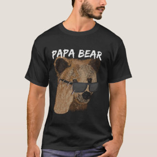 Cool Papa Bear Sunglasses Father s Day  T-Shirt