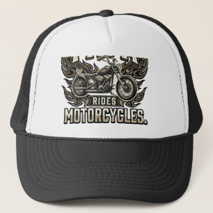 Cool Papa Motorcycle Vintage Biker Trucker Hat