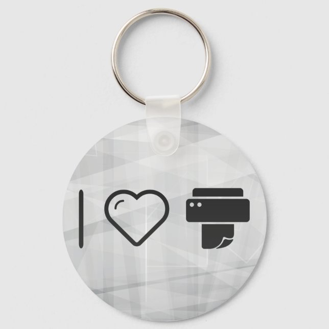Cool Paper Printer Key Ring (Front)