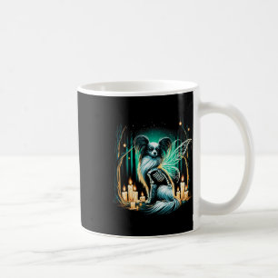 Cool Papillon Dog Skeleton Halloween Dog Mum Dad C Coffee Mug