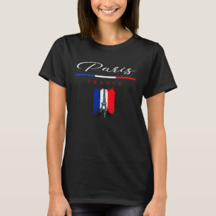 Cool Paris France Paris World Inspired Illustratio T-Shirt