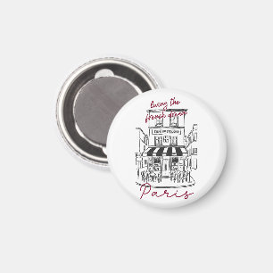 Cool Parisian Café – Iconic Paris Café Trotoir Magnet