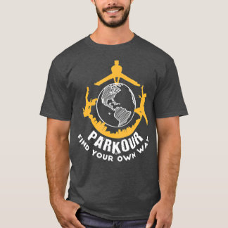 Cool Parkour Freestyle City Runner Urban Ninja T-Shirt