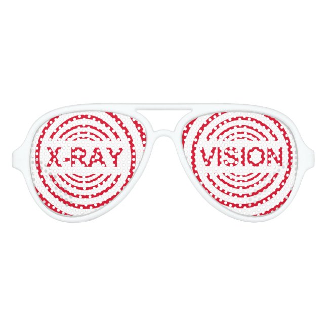 Cool party fun x-ray vision… aviator sunglasses (Front)