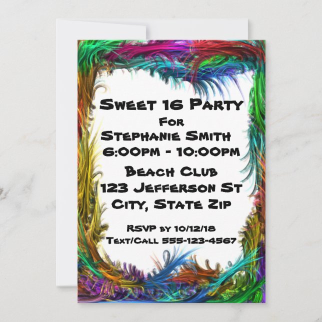 Cool Party Invitations (Front)