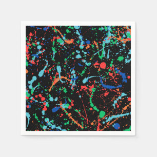 Cool Party Paint Splashes 3 Ply Napkins
