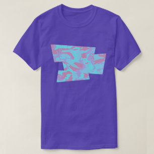 Cool Pastel Camo Pattern Blown Pixel T-Shirt