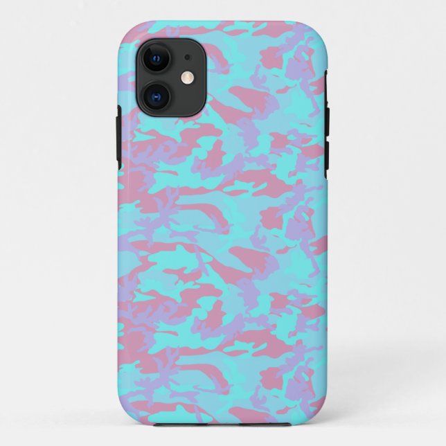 Cool Pastel Camo Pattern Case-Mate iPhone Case (Back)