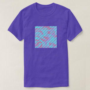 Cool Pastel Camo Pattern Square Sliced T-Shirt