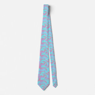 Cool Pastel Camo Pattern Tie