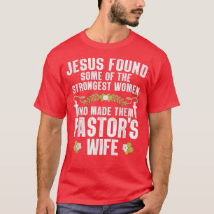 Cool Pastor Wife Art Women Girl Pastor Appreciatio T-Shirt