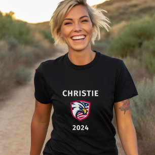 Cool Patriotic Chris Christie 2024 Election Eagle  T-Shirt
