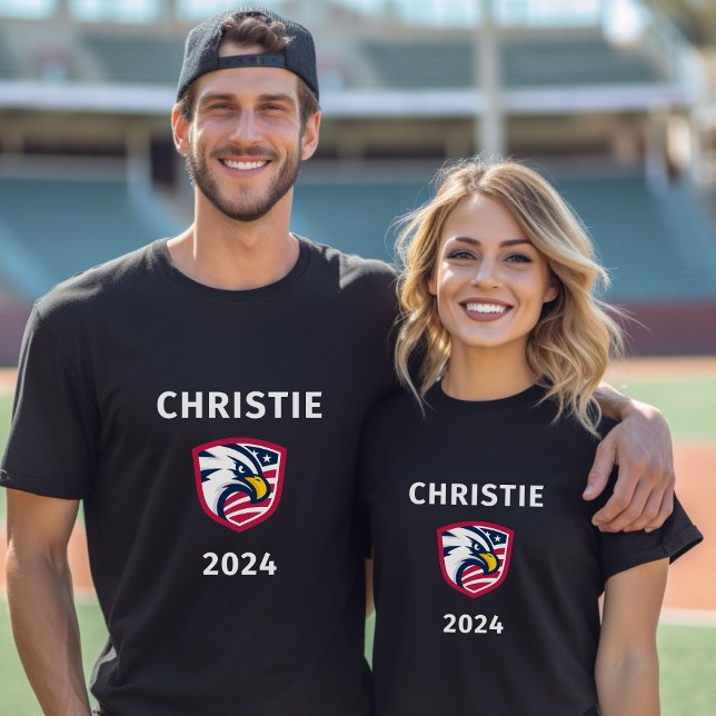 Cool Patriotic Chris Christie 2024 Election Eagle  T-Shirt (Creator Uploaded)
