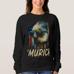 Cool Patriotic Cockatiel Bird Murica 4th of July C Sweatshirt